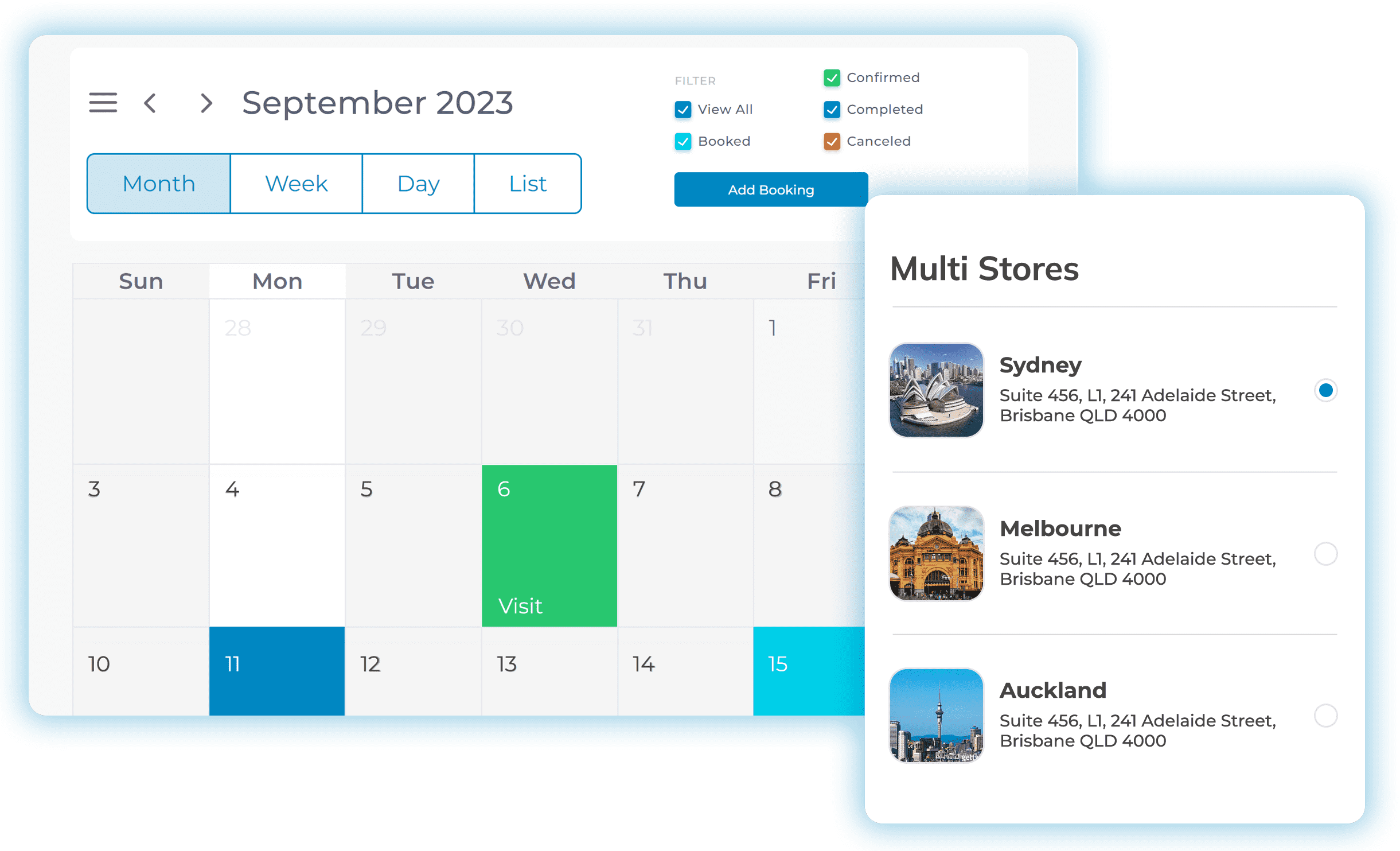 Multi Store Calendar